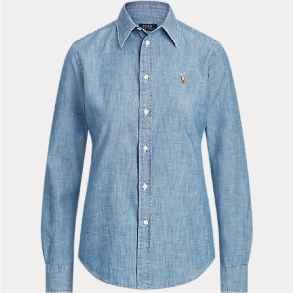 Polo Ralph Lauren Cotton Chambray Shirt Size 6